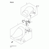 Схема вузла: Сидіння для Suzuki VLR1800 Intruder C1800R/ Boulevard C109R