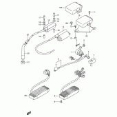 Схема вузла: Електроустаткування для Suzuki VS600 Intruder 600