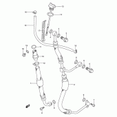 Схема вузла: Шланг масляний Suzuki DR250