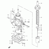 Схема вузла: Карбюратор для Suzuki TS125