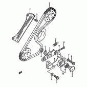 Схема вузла: Balancer chain для Suzuki DR650 DR650R