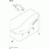 Схема узла: Сиденье для Suzuki DR-Z400 DR-Z400S