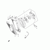 Схема вузла: Радіатор для Suzuki VZ800 Marauder