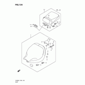 Схема узла: Сиденье (Vl800cl1 e24) для Suzuki VL800 Intruder C800/ Boulevard C50
