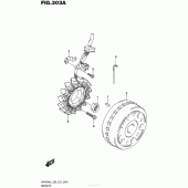 Схема вузла: Статор & Ротор для Suzuki AN400 Burgman (EU analogue of SkyWave)