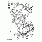 Схема узла: Облицовочные элементы (Model l 3ee) для Suzuki GSX-R1100