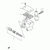 Схема вузла: Передній гальмівний циліндр (Ls650fg/fj/fk/fl) для Suzuki LS650 Savage