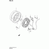 Схема вузла: Статор & Ротор Suzuki LS650 Boulevard S40