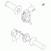 Схема вузла: Пульт управління рульовий для Suzuki RMX250