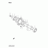 Схема узла: Балансировочный вал для Suzuki TU250