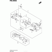 Схема вузла: Задній гальмівний супорт для Suzuki VZR1800 Boulevard M109R BOSS