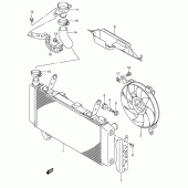 Схема узла: Радиатор для Suzuki SV1000