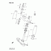 Схема узла: Рулевая траверса (Vl800cl1 e19) для Suzuki VL800 Intruder C800C/ Boulevard C50C