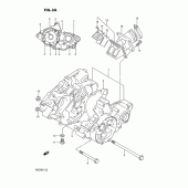 Схема узла: Картер двигателя (Model l/m) для Suzuki RM125
