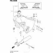 Схема вузла: Паливний бак (Dr-Z400Sl7 E28) для Suzuki DR-Z400 DR-Z400S