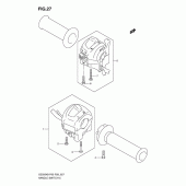 Схема узла: Пульт управления рулевой для Suzuki GZ250 Marauder