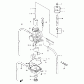 Схема вузла: Карбюратор для Suzuki RMX250