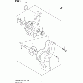 Схема вузла: Водяний насос для Suzuki AN400 Burgman (EU analogue of SkyWave)