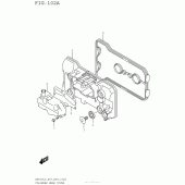 Схема вузла: Клапанна кришка Suzuki AN650 Burgman (EU analogue of SkyWave)