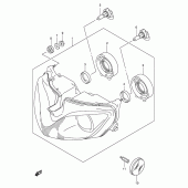 Схема вузла: Фара (Gsf1200sk1/sk2/sk3/sk4/sk5/szk5 e24) для Suzuki GSF1200 Bandit