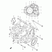 Схема вузла: Картер двигуна для Suzuki XF650 Freewind