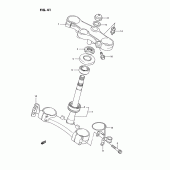 Схема вузла: Рульова траверса для Suzuki GSX-R750