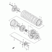 Схема вузла: Зчеплення для Suzuki GSX750 Katana
