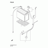 Схема вузла: Акумулятор для Suzuki SV1000