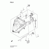 Схема узла: Фара для Suzuki GSX-R1000