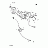 Схема узла: Спидометр (E6, e21, e24) для Suzuki DR200 DR200