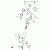 Схема вузла: Рульова траверса (Model k3) для Suzuki RM250