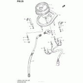 Схема вузла: Speedometer (Ls650L4 E28) для Suzuki LS650 Boulevard S40