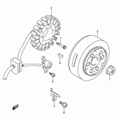 Схема вузла: Статор & Ротор для Suzuki AN400 Burgman (EU analogue of SkyWave)
