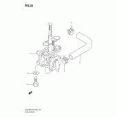 Схема узла: Топливный кран для Suzuki GZ250 Marauder