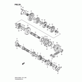 Схема вузла: Трансмісія для Suzuki GSX-R1000