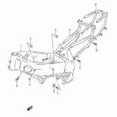 Схема вузла: Рама для Suzuki GSX-R600