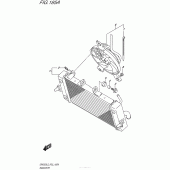 Схема вузла: Радіатор для Suzuki GW250 Inazuma