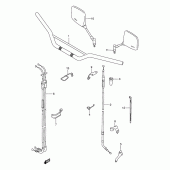 Схема узла: Руль & Тросики для Suzuki DR250