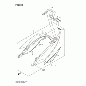 Схема узла: Задний подседельный обтекатель (Model l0) для Suzuki GSX650