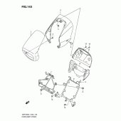 Схема вузла: Накладка фари (Vzr1800ufl1 e19) ​​для Suzuki VZR1800 Intruder M1800R/ Boulevard M109R