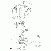 Схема вузла: Паливний насос (Model k1/k2/k3) для Suzuki GSX1300 Hayabusa