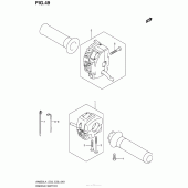 Схема вузла: Пульт керування рульовим (An650L4 E33) для Suzuki AN650 Burgman (EU analogue of SkyWave)