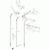 Схема узла: Руль & Тросики для Suzuki GSX-R400