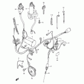 Схема вузла: Електропроводка Suzuki TS125