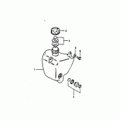 Схема узла: Бак масляный для Suzuki TS125