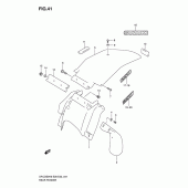 Схема узла: Заднее крыло для Suzuki DR-Z250