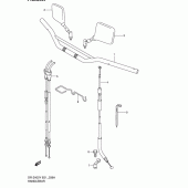 Схема узла: Руль & Тросики (Dr-z400e e24) для Suzuki DR-Z400 DR-Z400