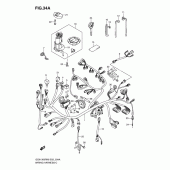 Схема вузла: Електропроводка (Gsx1300rk8/rk9 p37) для Suzuki GSX1300 Hayabusa