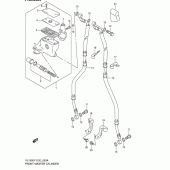 Схема вузла: Передній гальмівний циліндр (Model k2/k3/k4) для Suzuki VL1500 Intruder LC