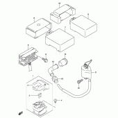 Схема вузла: Електроустаткування для Suzuki UH150 Burgman